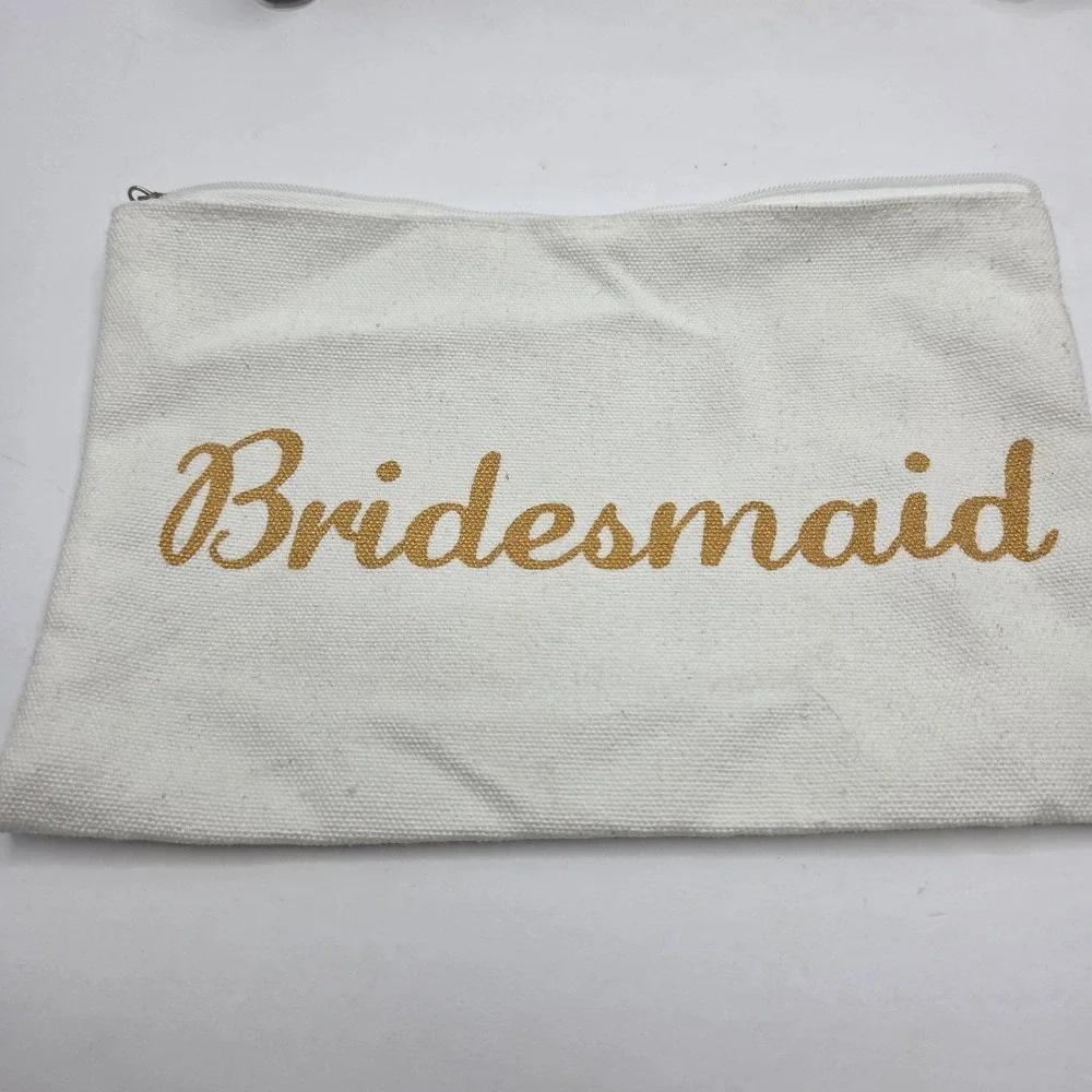 Bridesmaid Bachelorette Gift Set Crystals Jewelry Pouch Wine Glass Candle